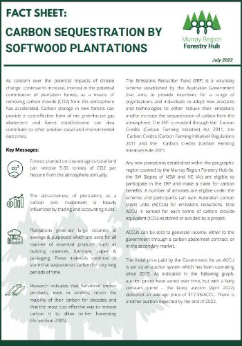 Fact Sheet - Carbon Sequestration by Softwood Plantations